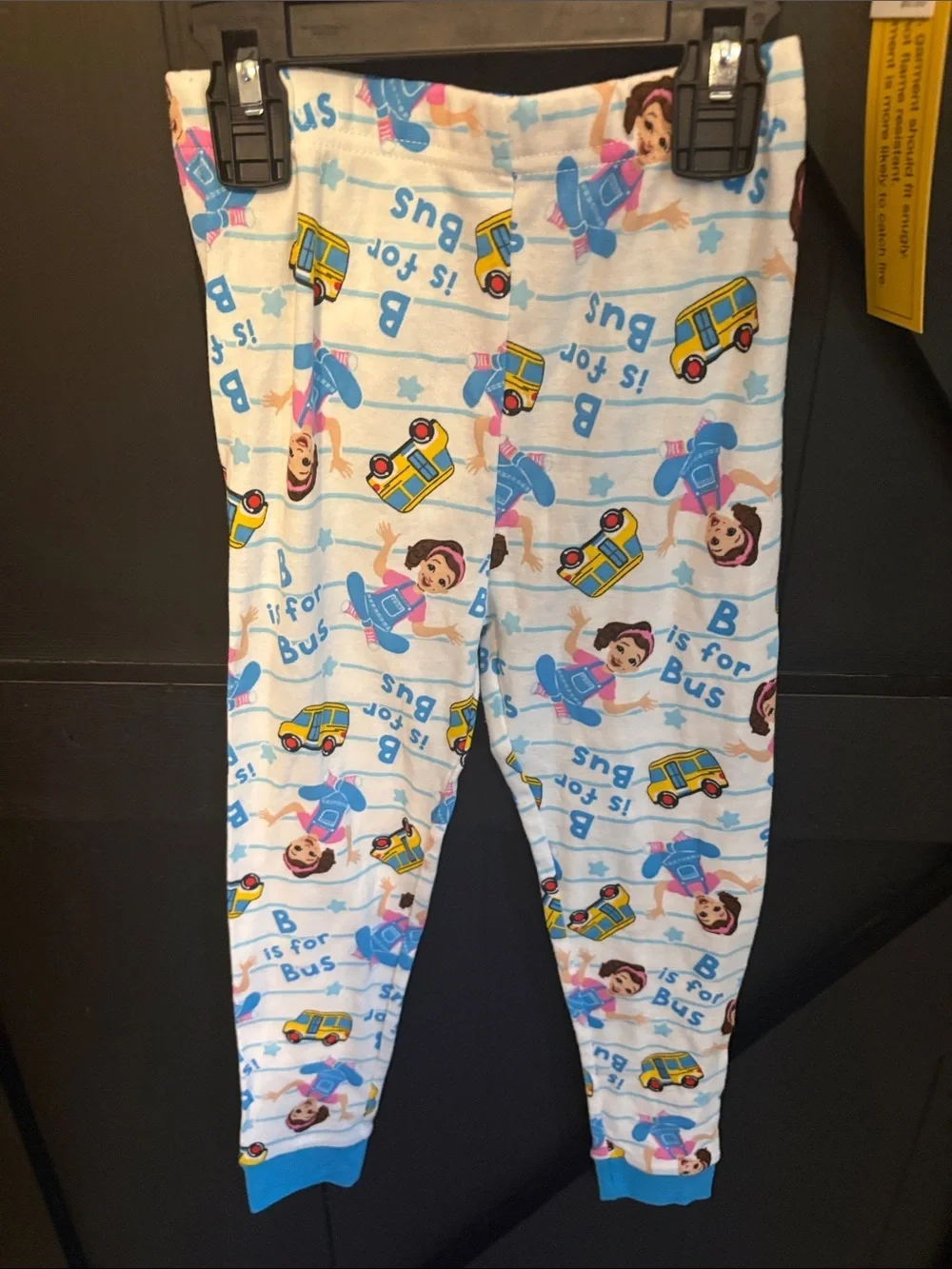 Girls' Blue Character-Print Long Sleeve Pajama Set